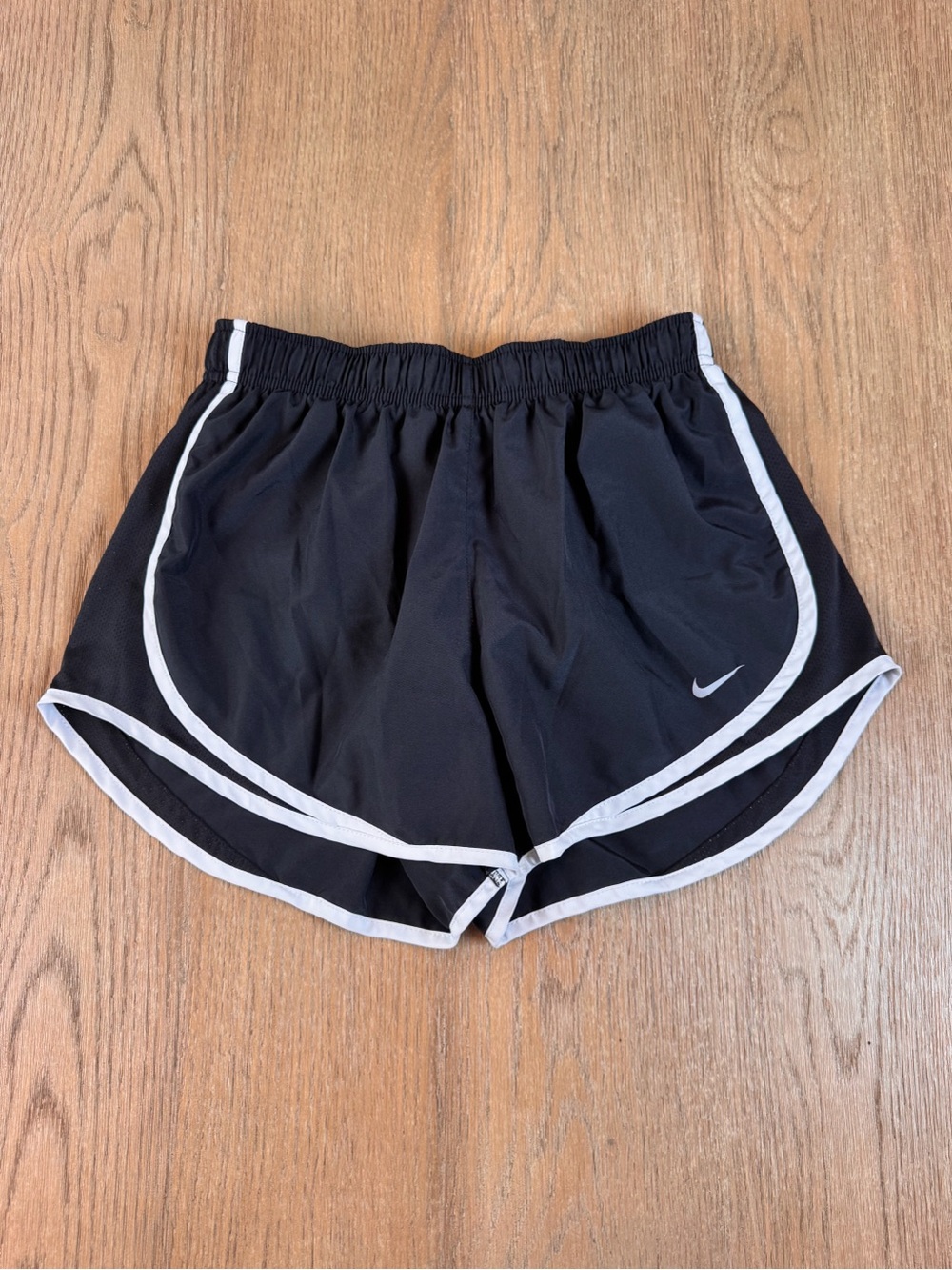Nike Women’s Black Athletic Shorts with White Trim